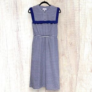 & OTHER STORIES Blue White Stripe Nautical Sailor Dress Paris Atelier Women's 8